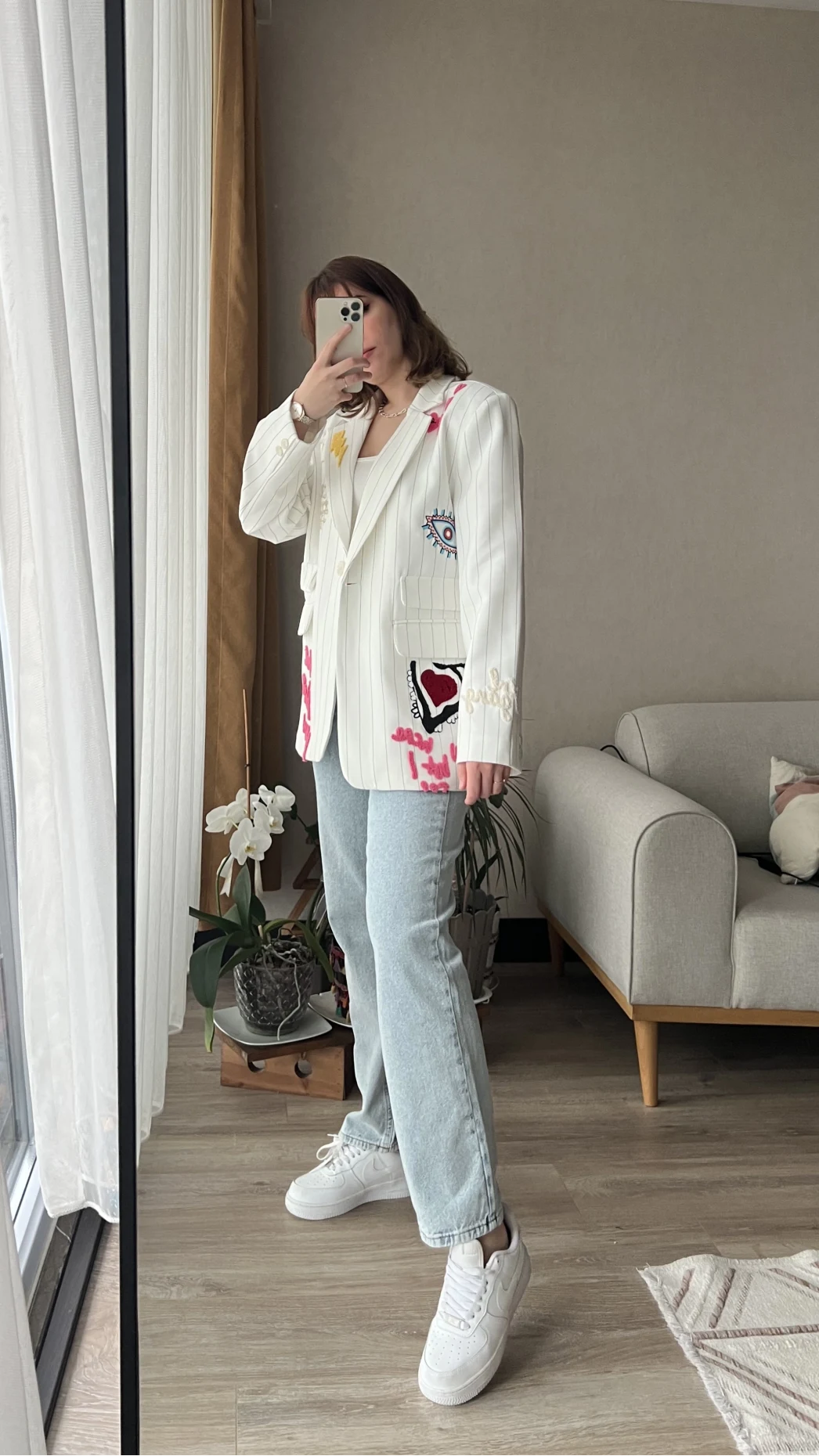 Premium Blazer Nakış Detay Ceket