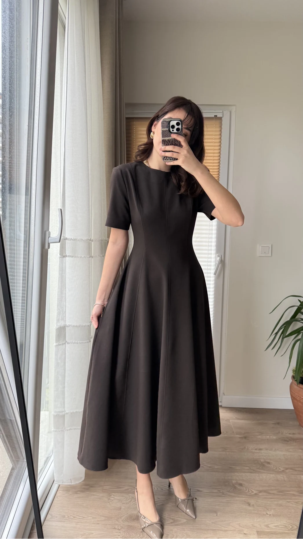 Premium Elbise Acı Kahve