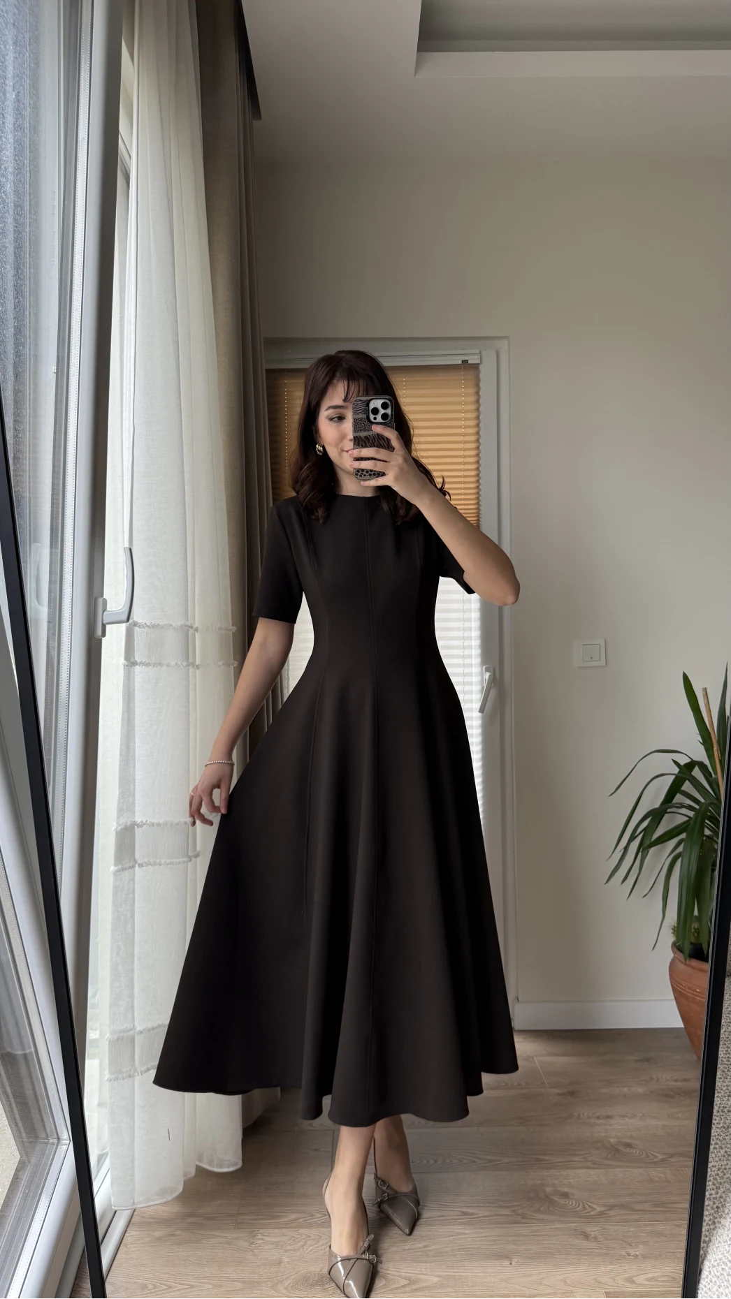 Premium Elbise Acı Kahve