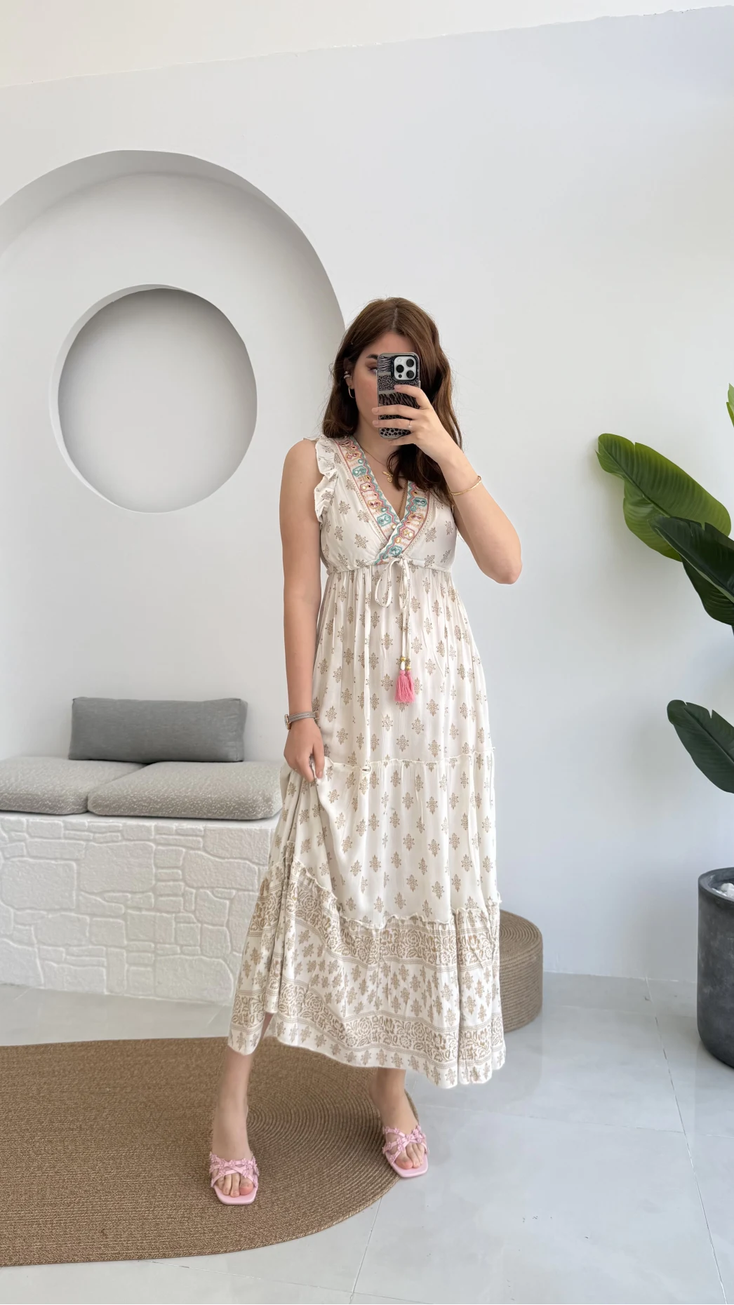 Premium Rob Elbise Ekru