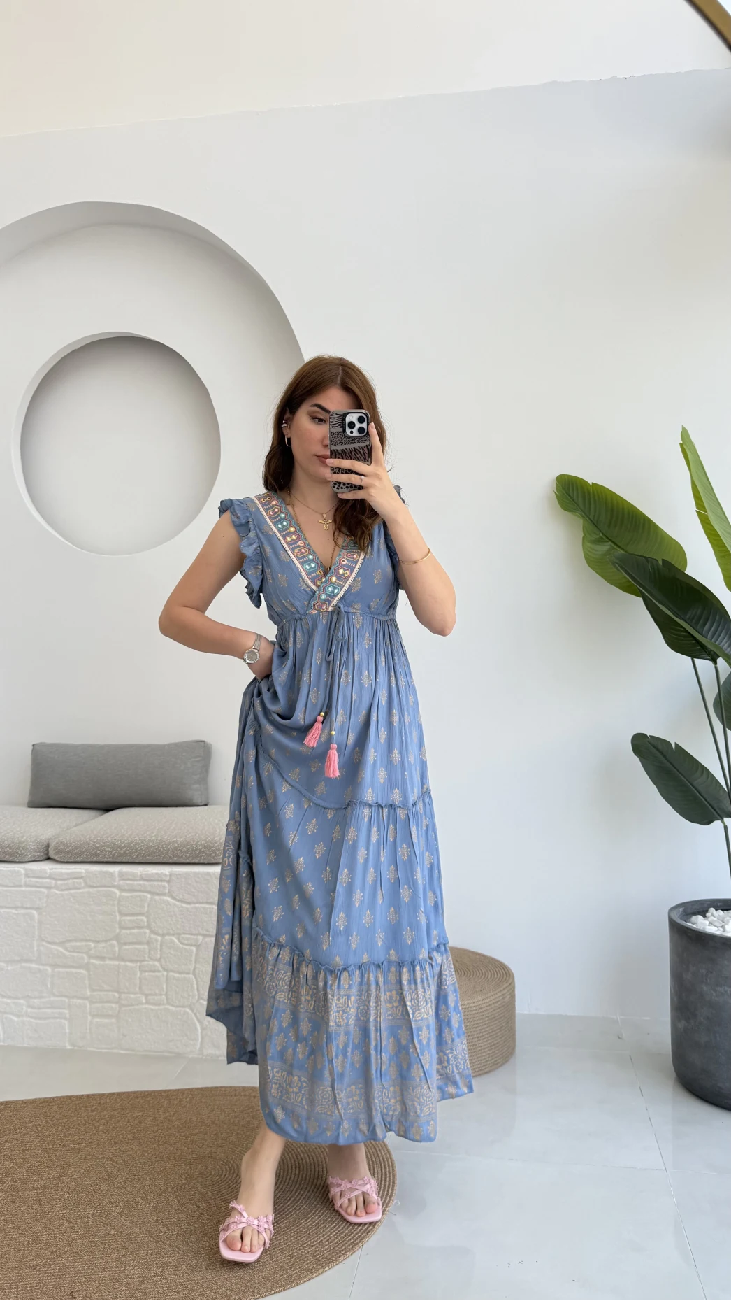 Premium Rob Elbise İndigo