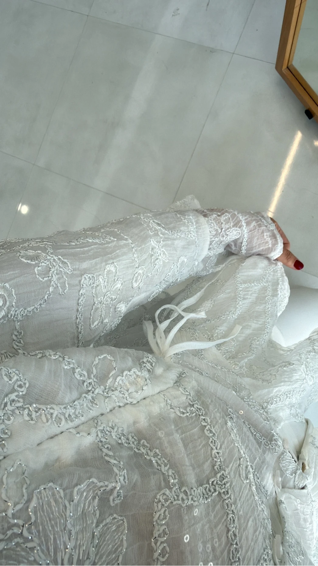 Prenses Dantel Bluz - Beyaz - Kod: 105332