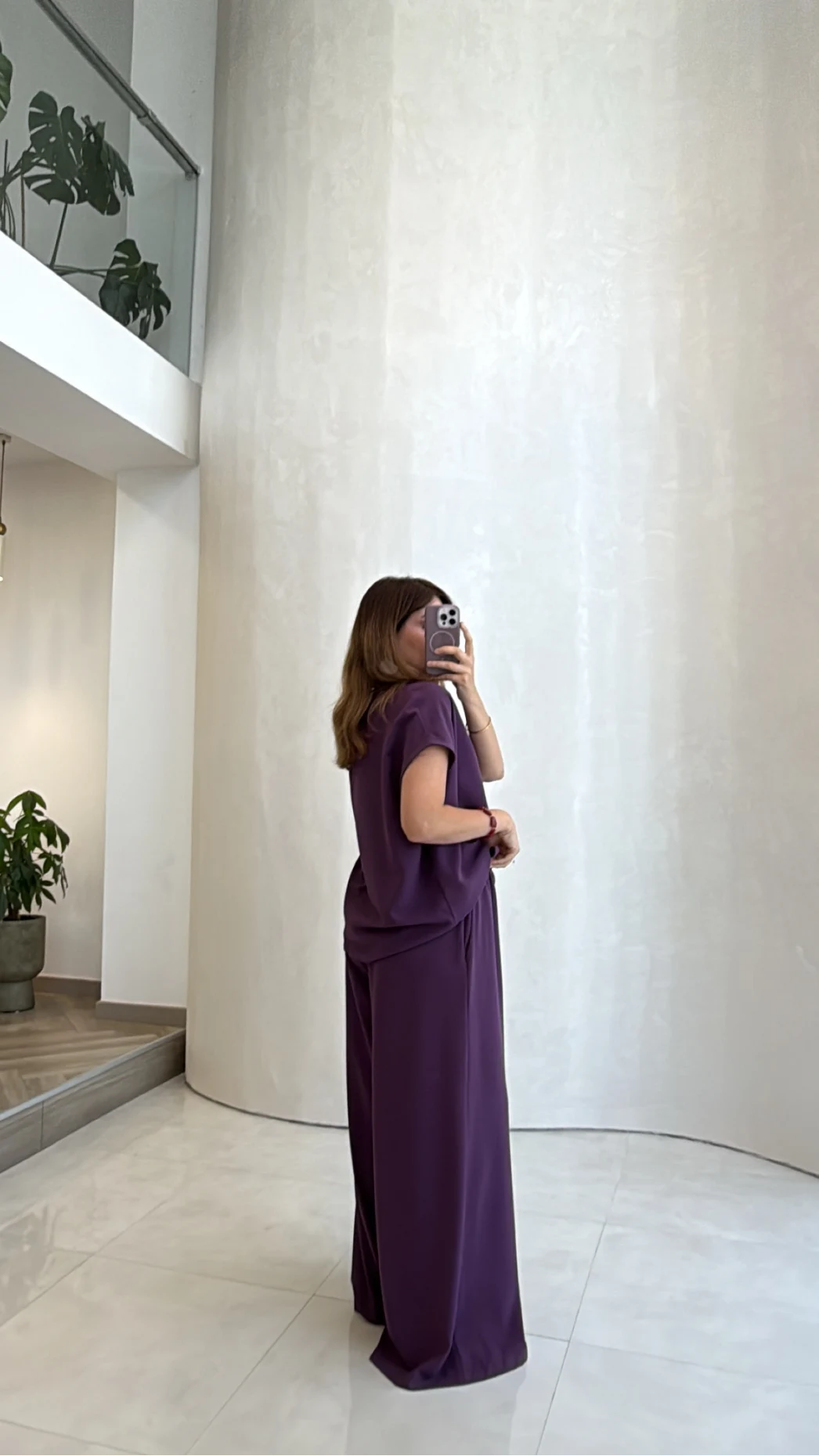 Pretty Bağlamalı Reglan Kol Takım - Mor - Kod: 9165