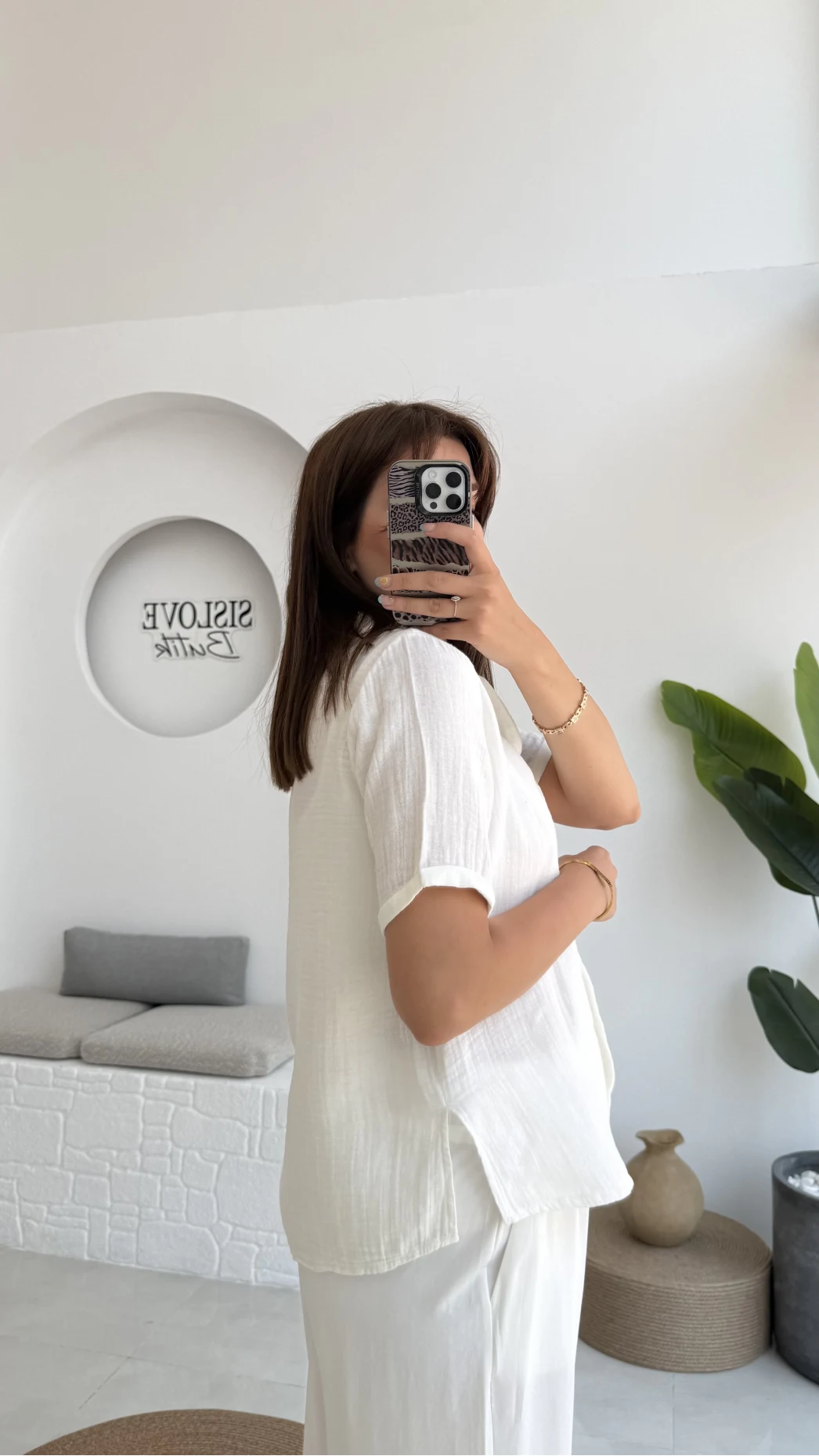 Puf Gömlek-2104-Ekru