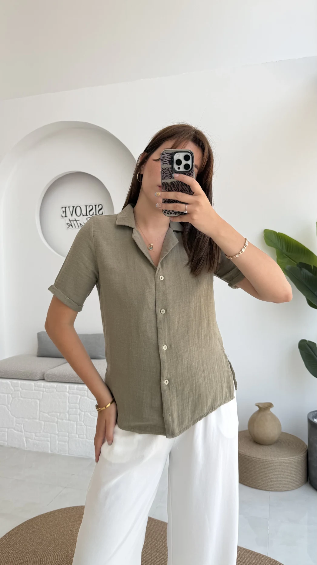 Puf Gömlek-2104-Haki