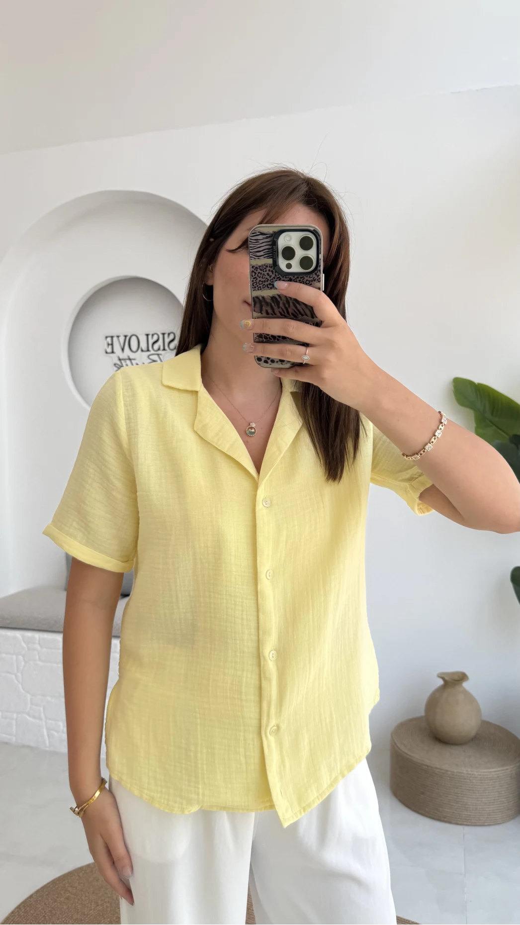 Puf Gömlek-2104-Sarı