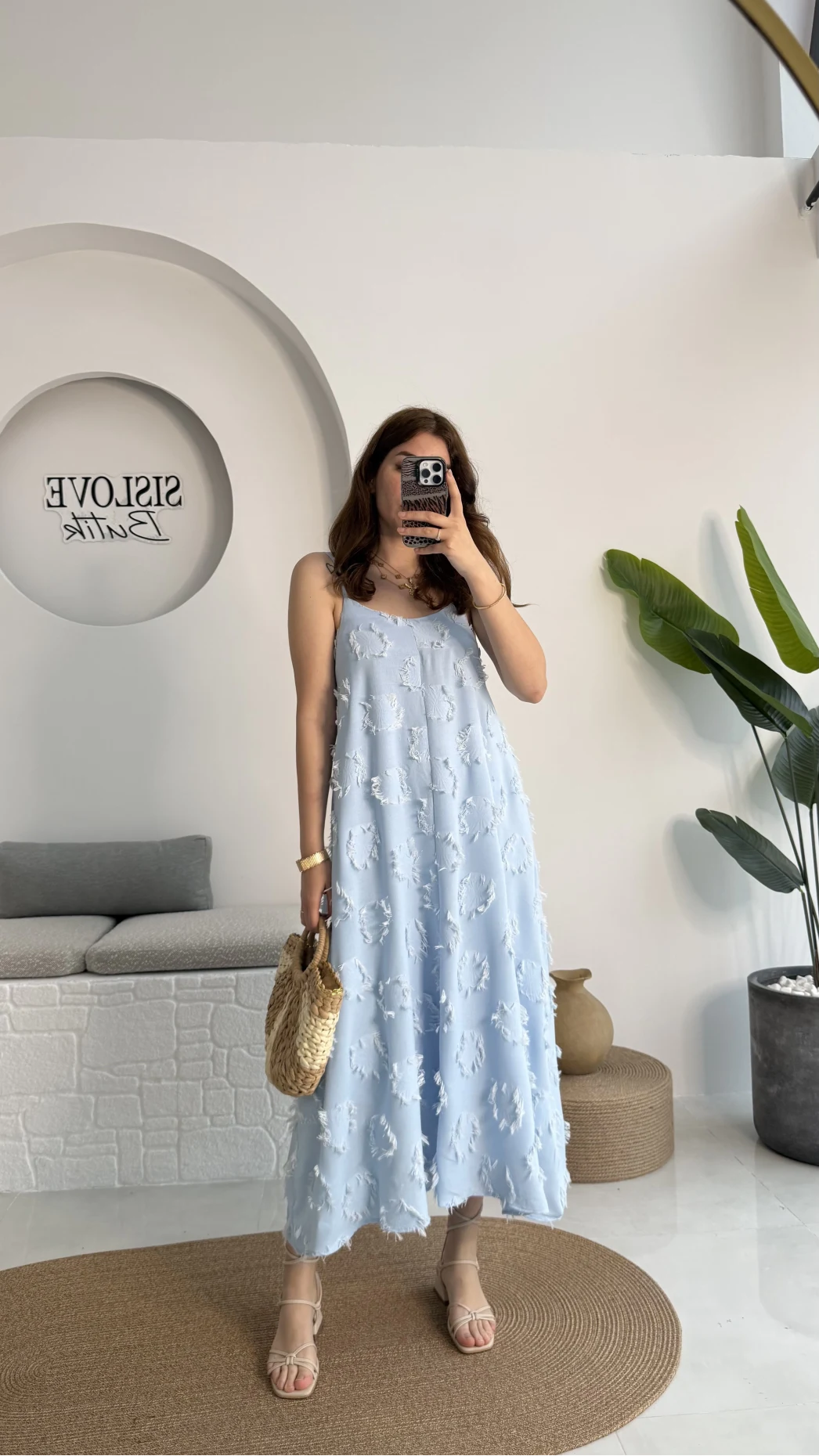 ELBİSE Püskül Elbise - Bebe Mavisi - 3060