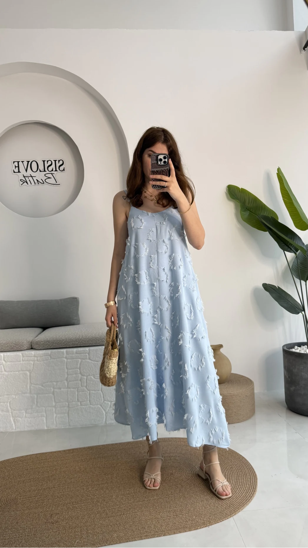 ELBİSE Püskül Elbise - Bebe Mavisi - 3060