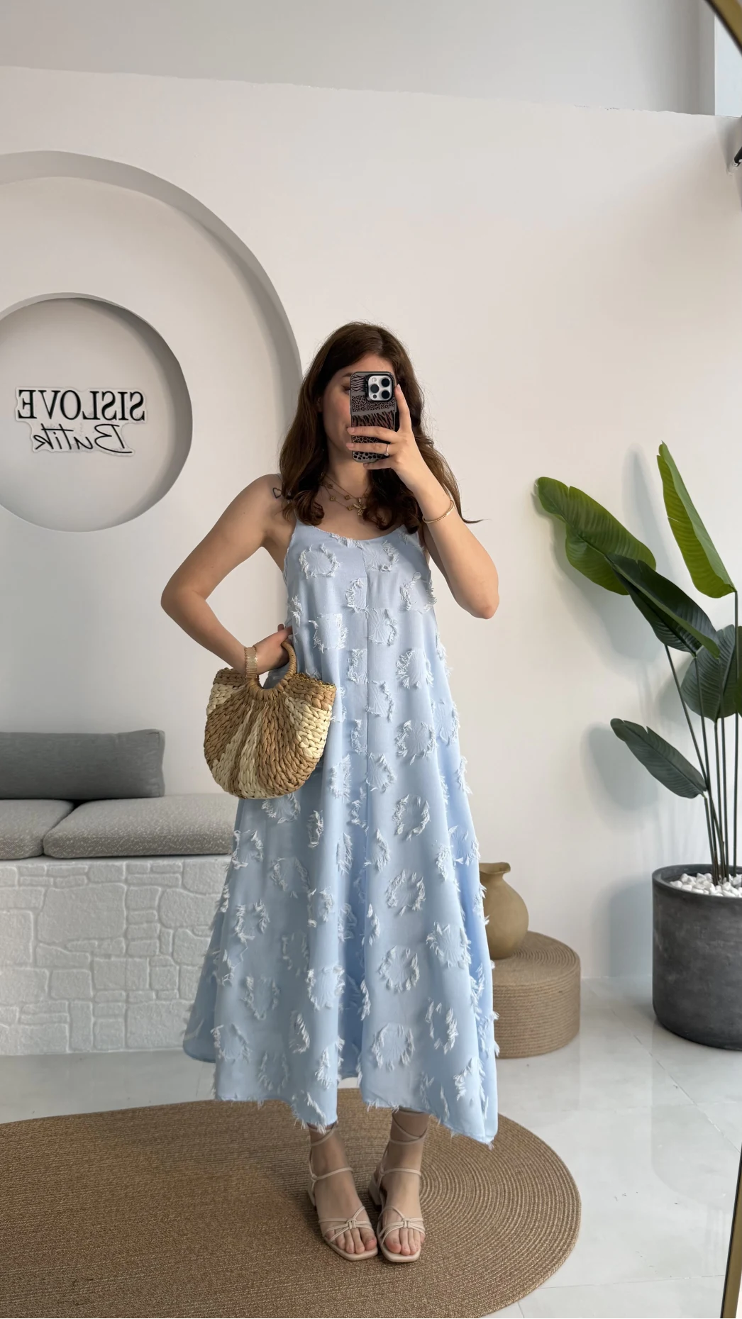 ELBİSE Püskül Elbise - Bebe Mavisi - 3060