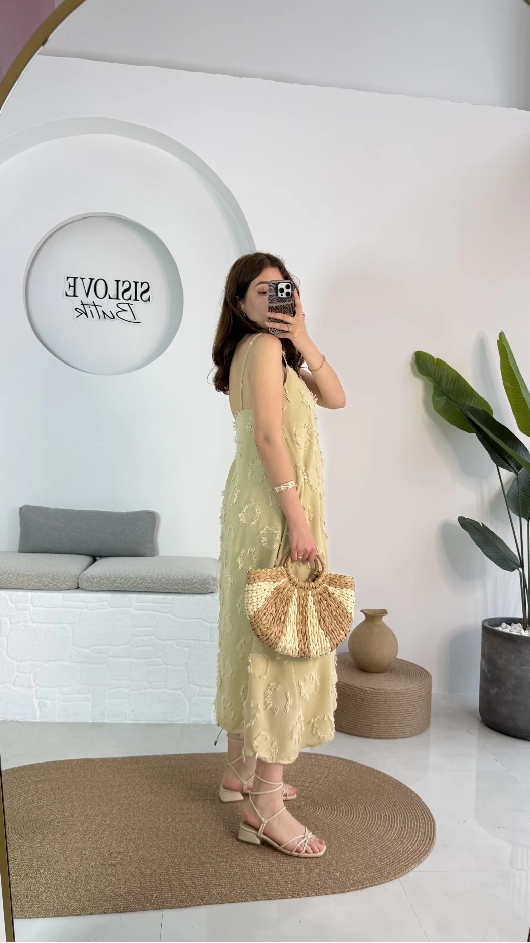 ELBİSE Püskül Elbise - Haki - 3060