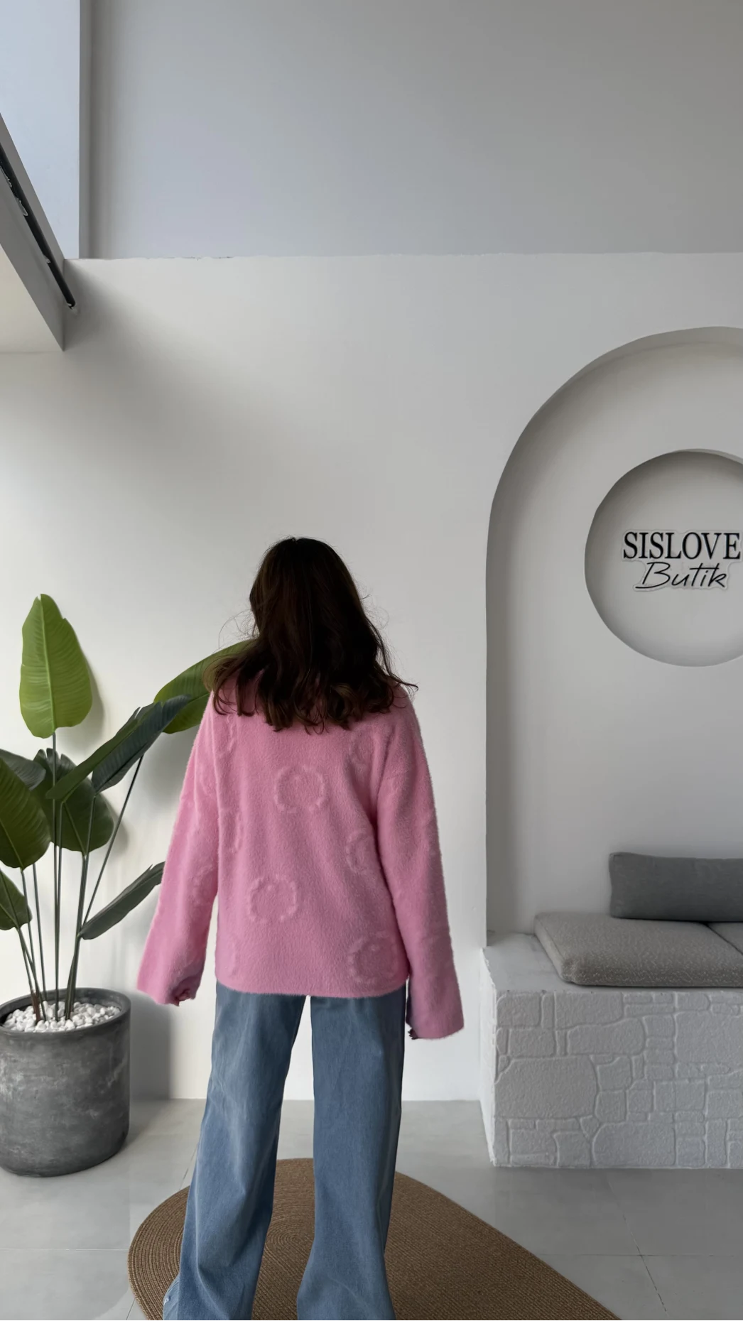 Püskül Yumoş Hırka - Pembe - Kod: 25030