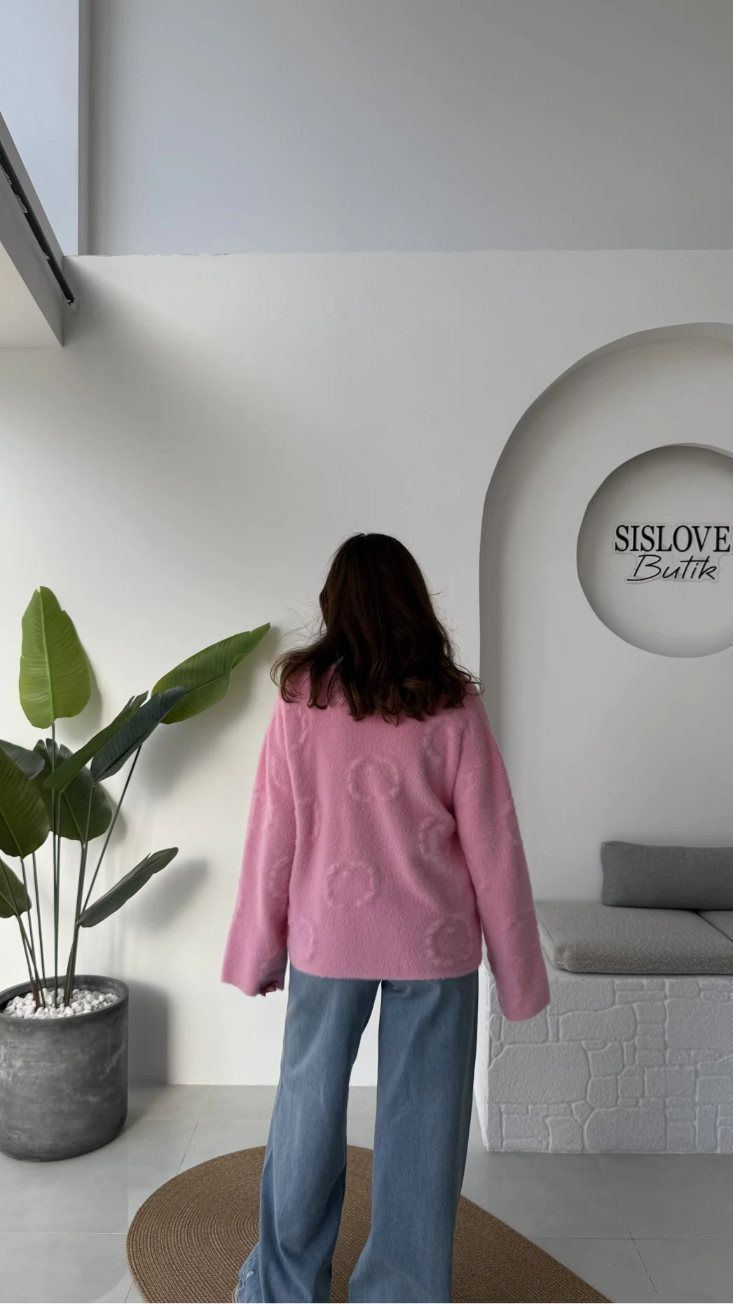 Püskül Yumoş Hırka - Pembe - Kod: 25030