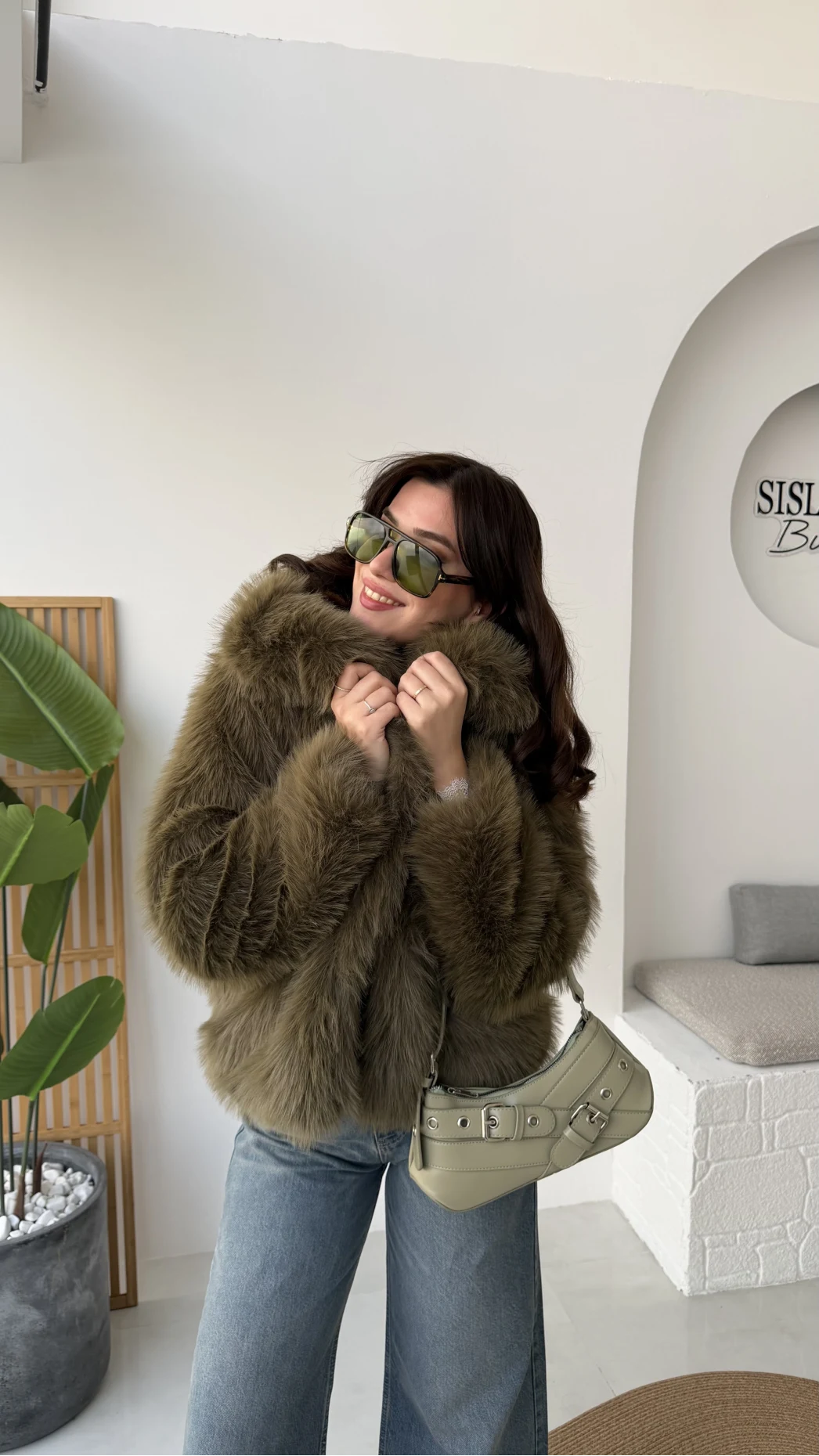 Rachel Kürk - Haki - Kod: 2429