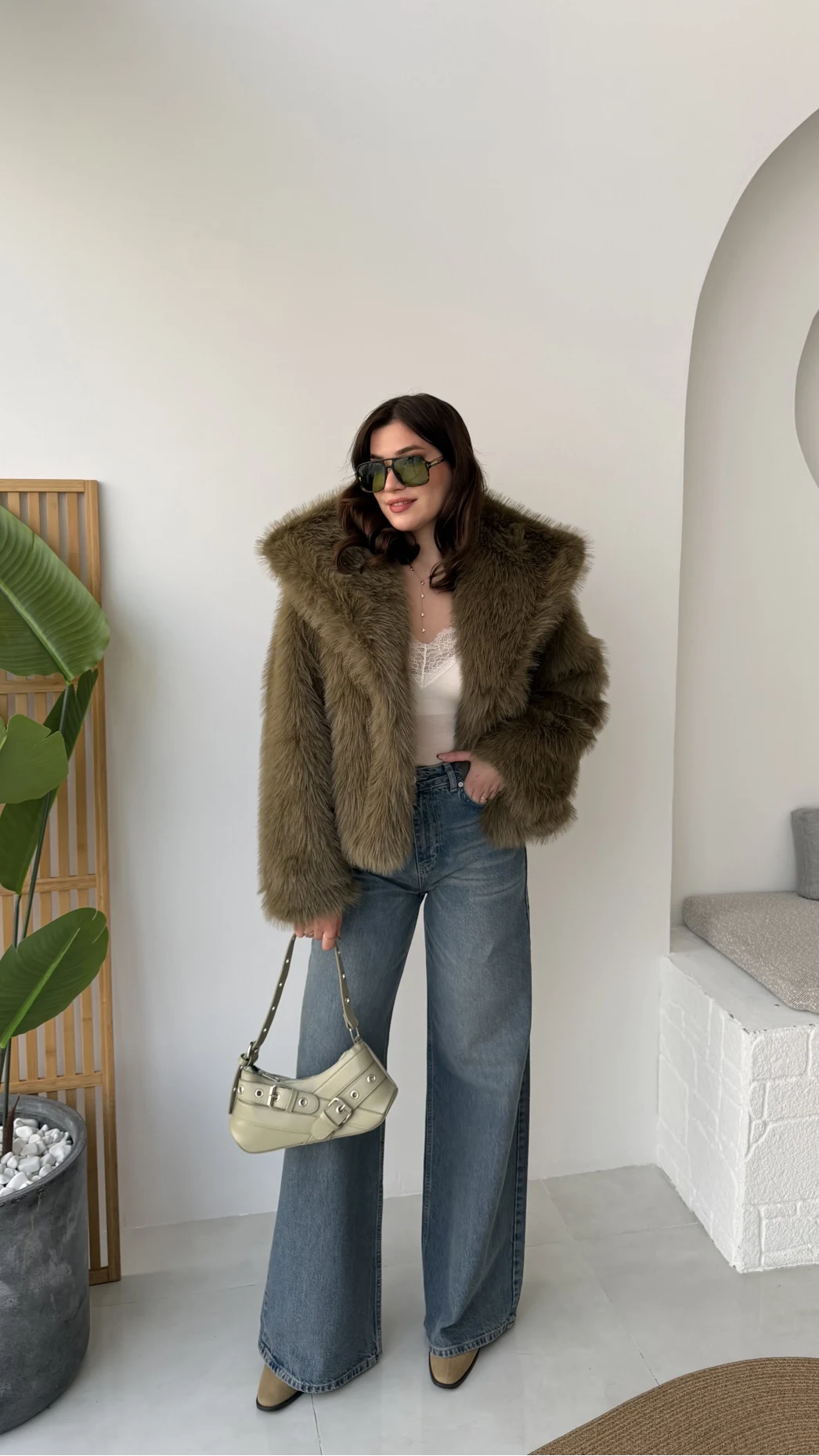 Rachel Kürk - Haki - Kod: 2429