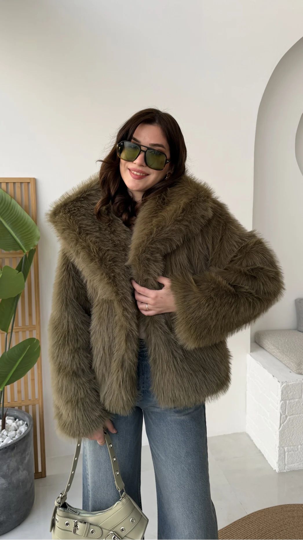 Rachel Kürk - Haki - Kod: 2429