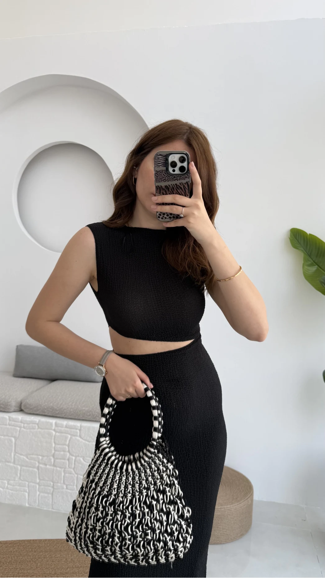 Ramona Bürümcük Elbise Siyah