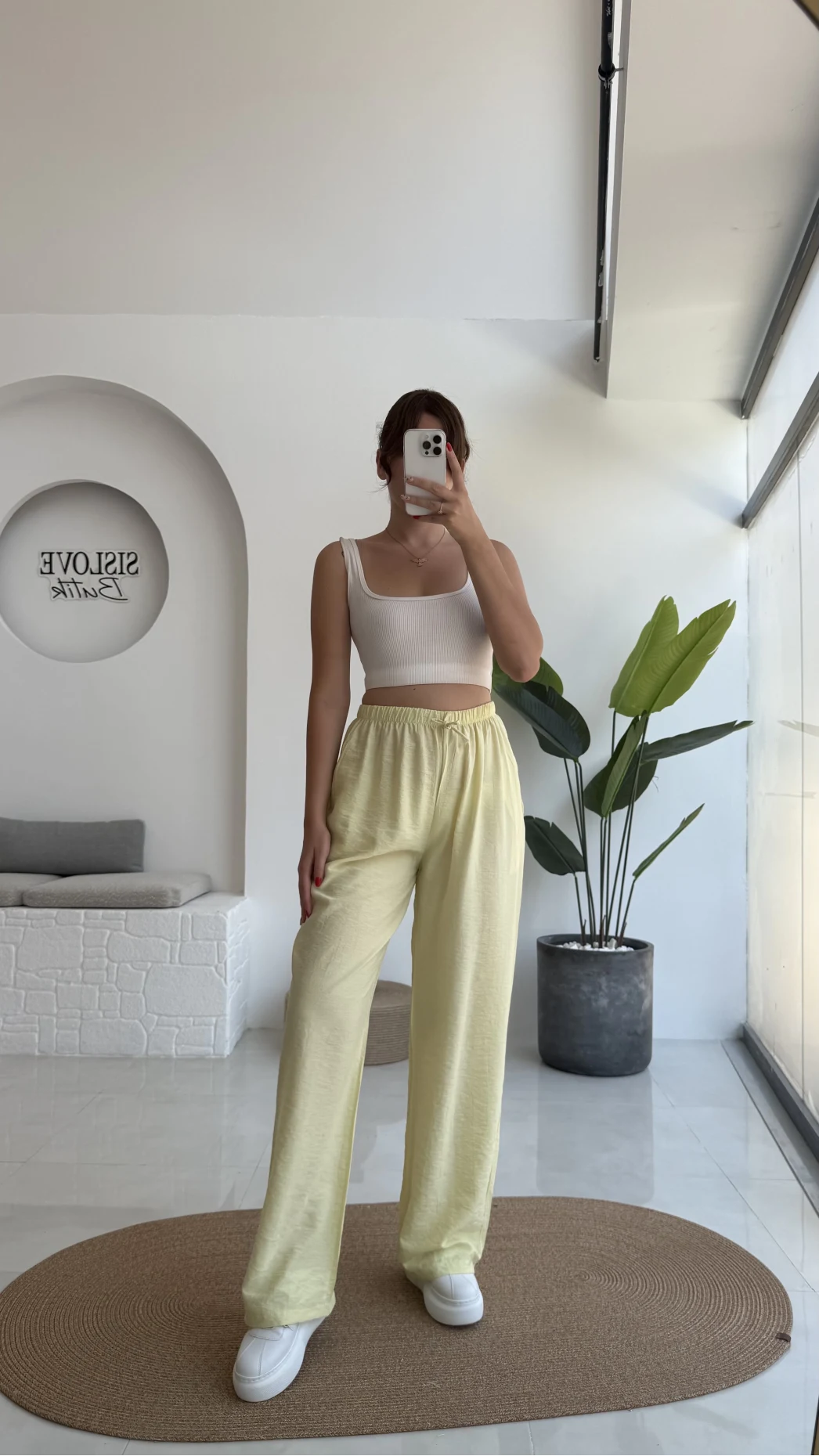 Raya Cepli Pantolon - Sarı