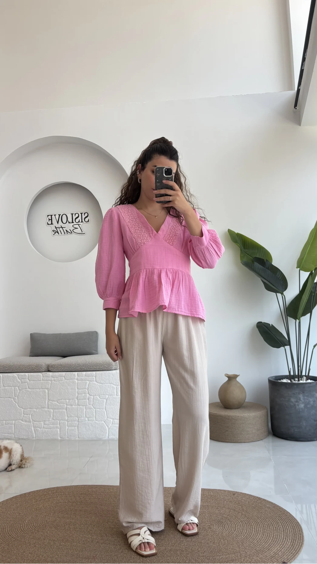 Raya Cepli Pantolon - Taş