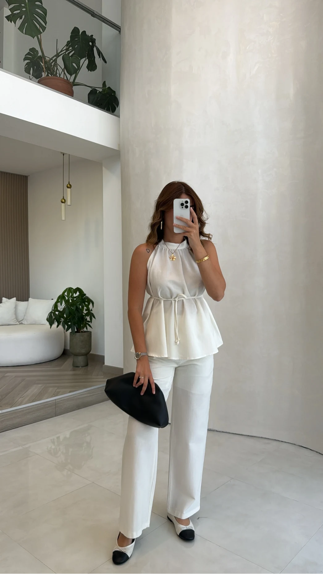 Reglan Kol Bağcıklı Takım - Ekru - Kod: 9145