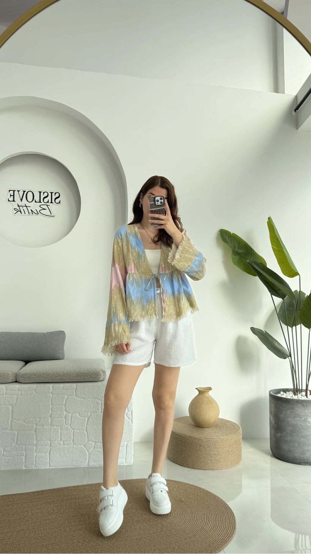 Renkli Kimono Pembe 7013