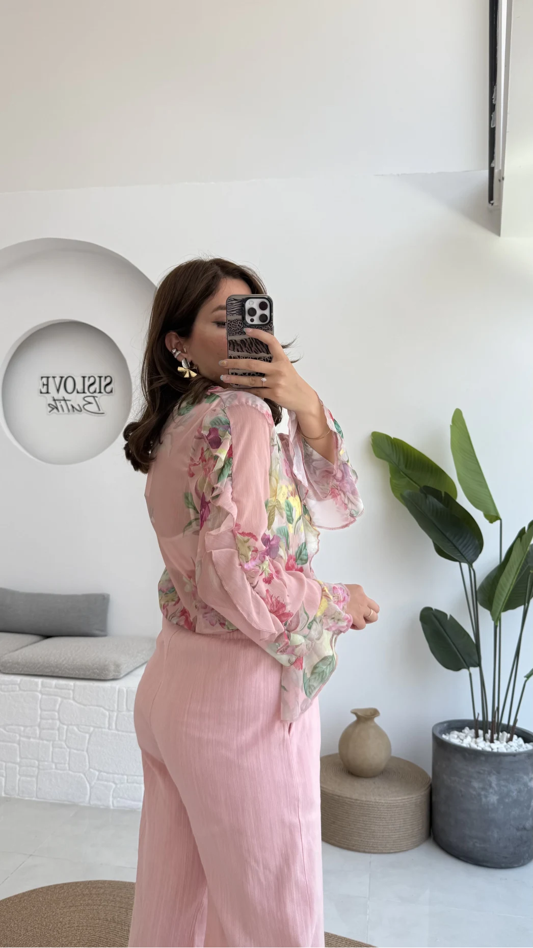 Renkli Şifon Gömlek