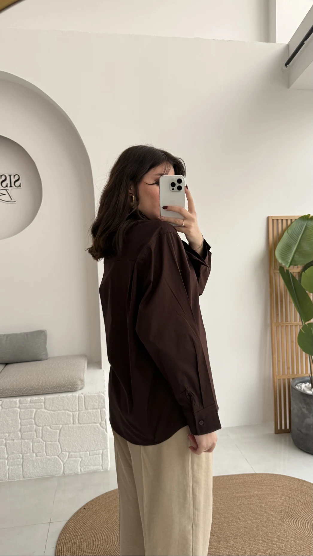 Robert Fular Yakalı Gömlek - Acı Kahve - Kod: 5407