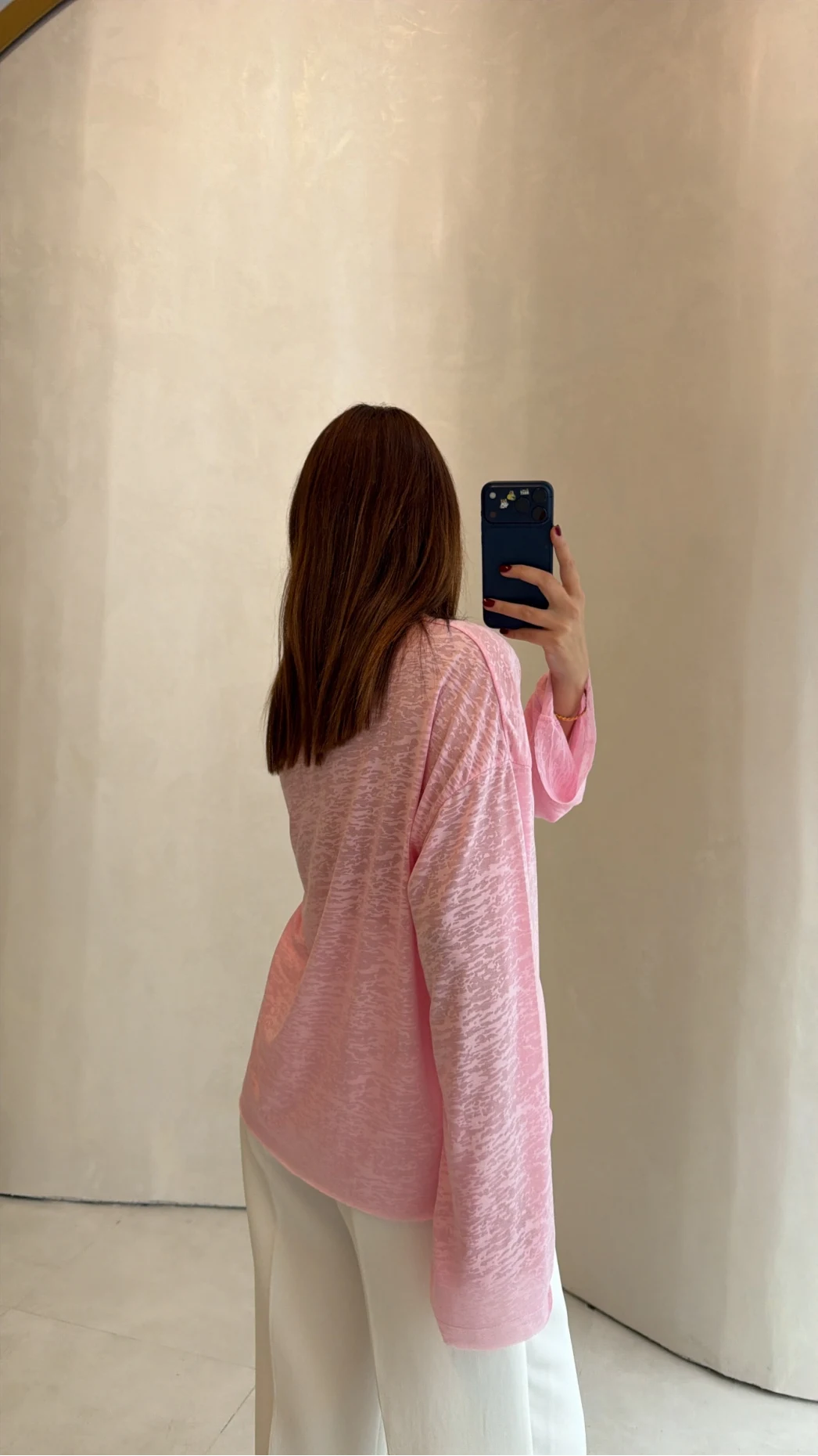Rowe Baskı Detay Tshirt - Pembe - Kod: 1113