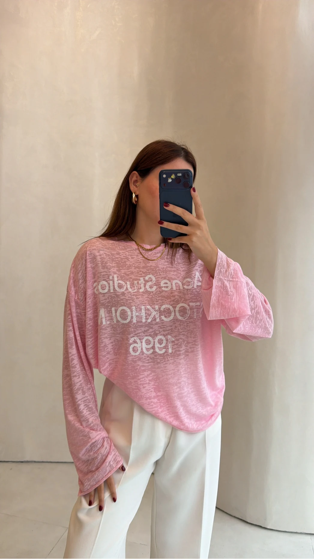 Rowe Baskı Detay Tshirt - Pembe - Kod: 1113