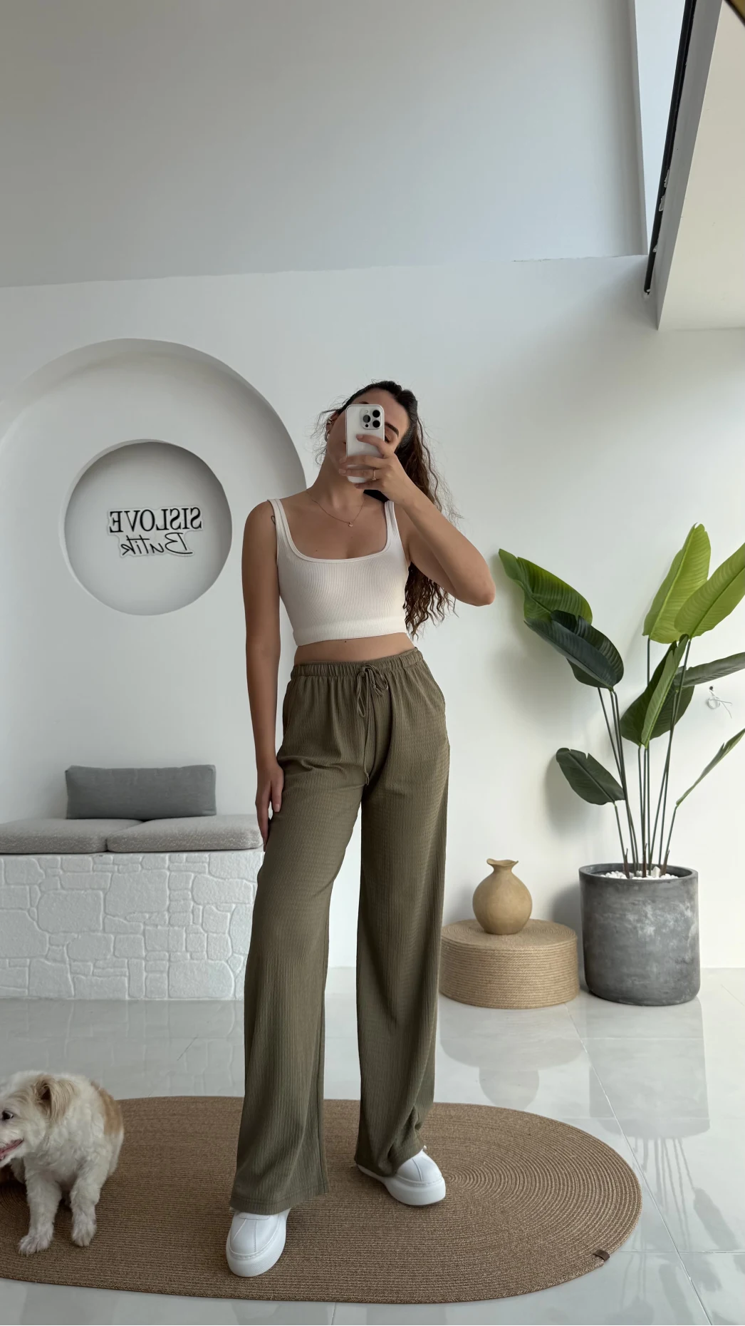 Ru Bürümcük Pantolon Haki - 4023