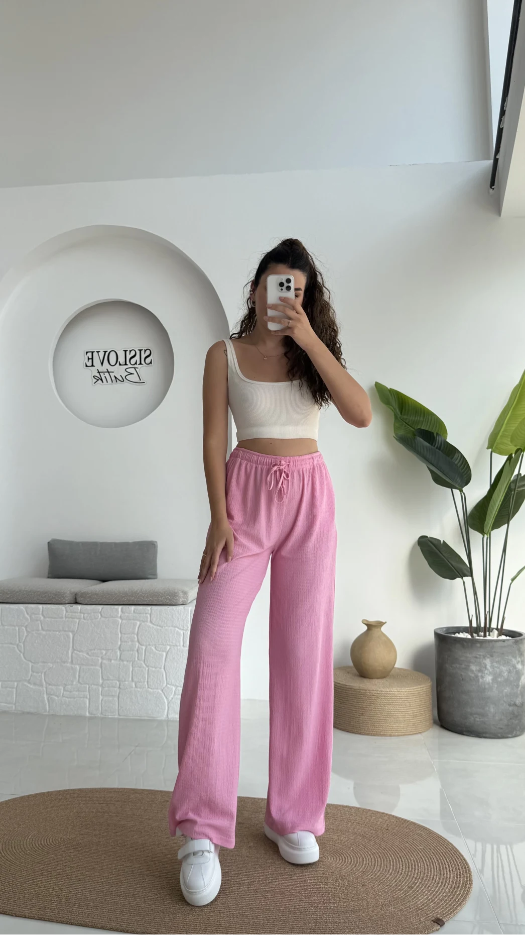 Ru Bürümcük Pantolon Pembe - 4023