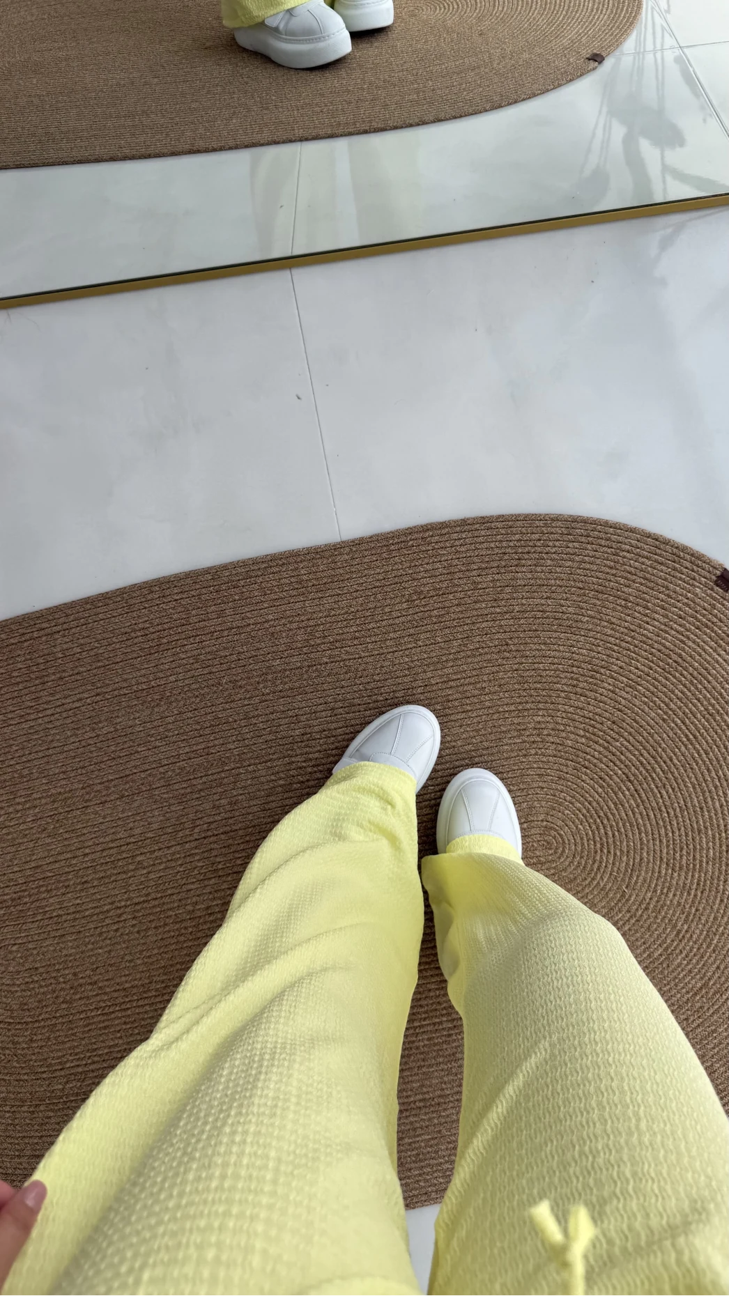 Ru Bürümcük Pantolon Sarı - 4023