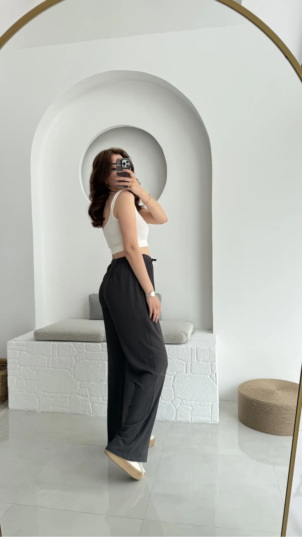 Ru Bürümcük Pantolon Antrasit - 4023