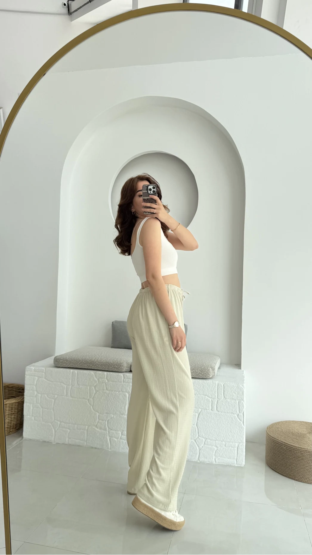 Ru Bürümcük Pantolon Taş - 4023