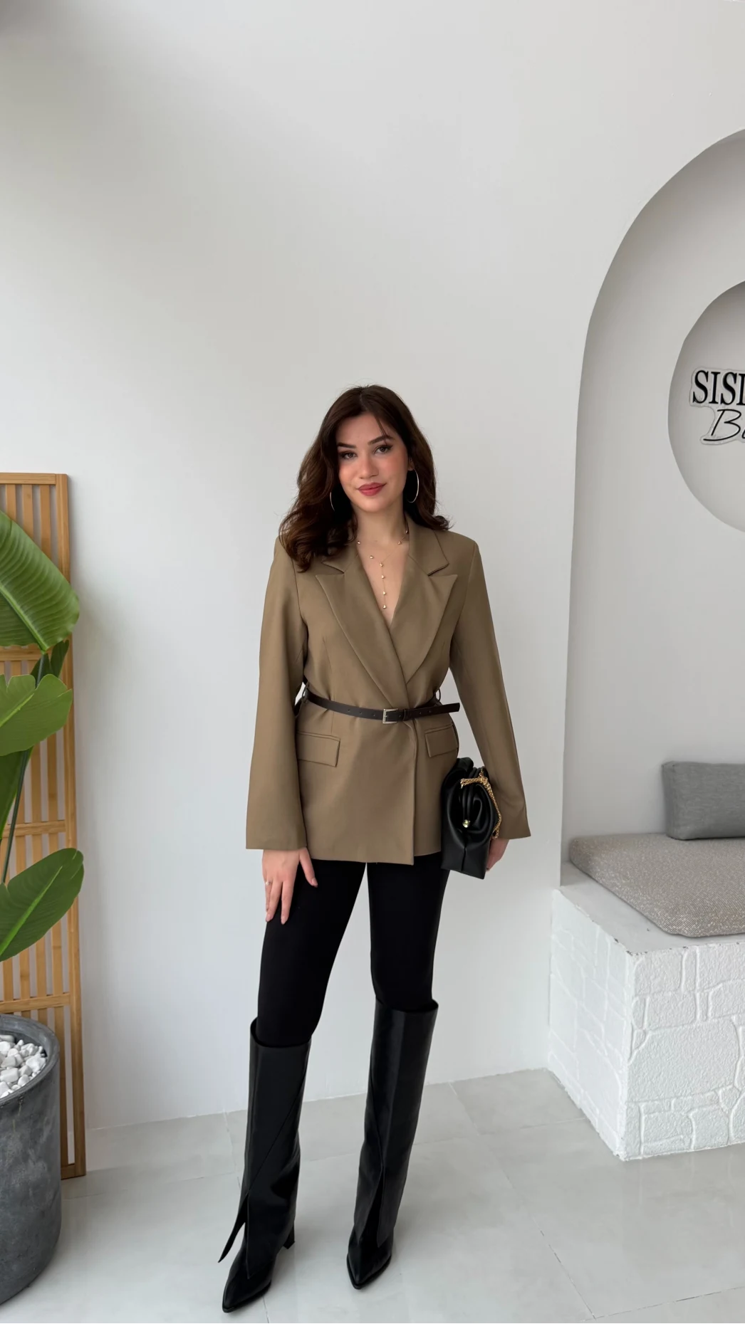 Rupert Kemerli Poliviskon Ceket - Haki - Kod: 9700