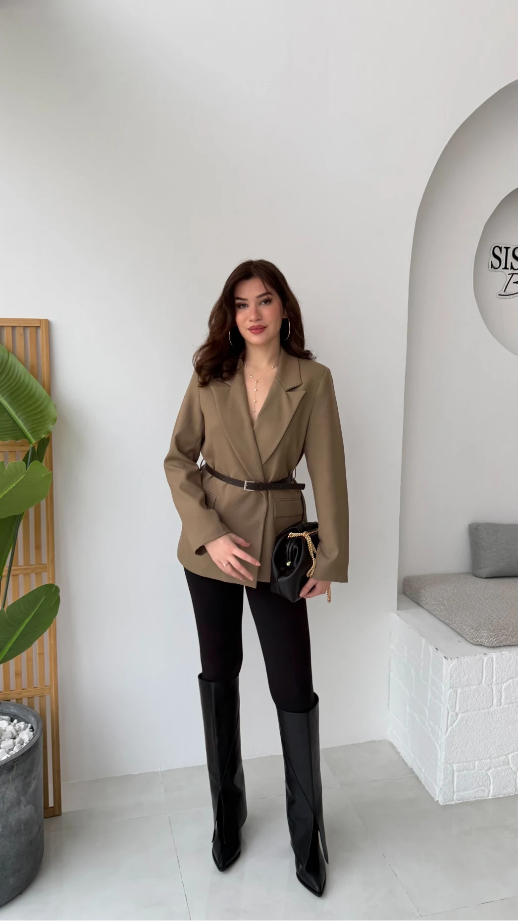 Rupert Kemerli Poliviskon Ceket - Haki - Kod: 9700