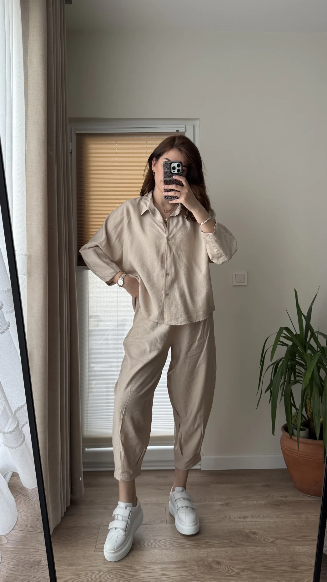 Rüya Gömlek Pantolon Takım Taş