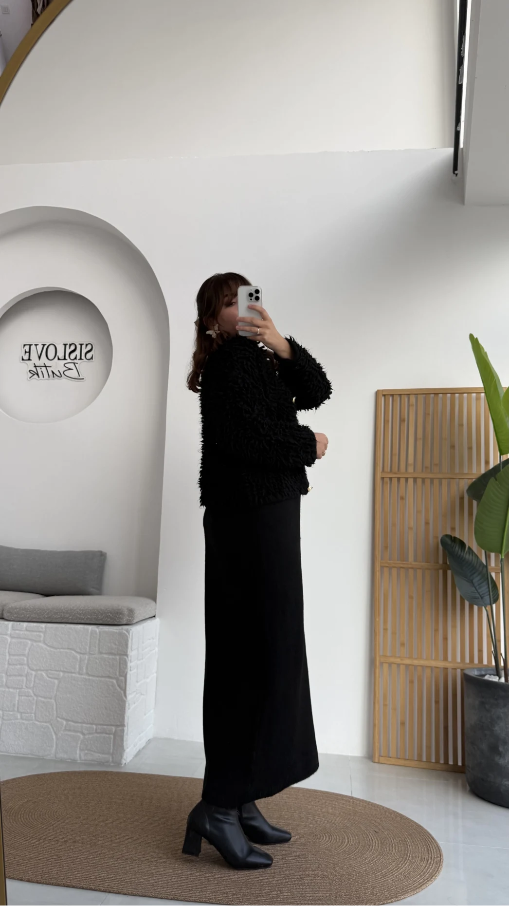 Saçaklı Hırka Elbise Takım - Siyah - Kod: 9062-9063