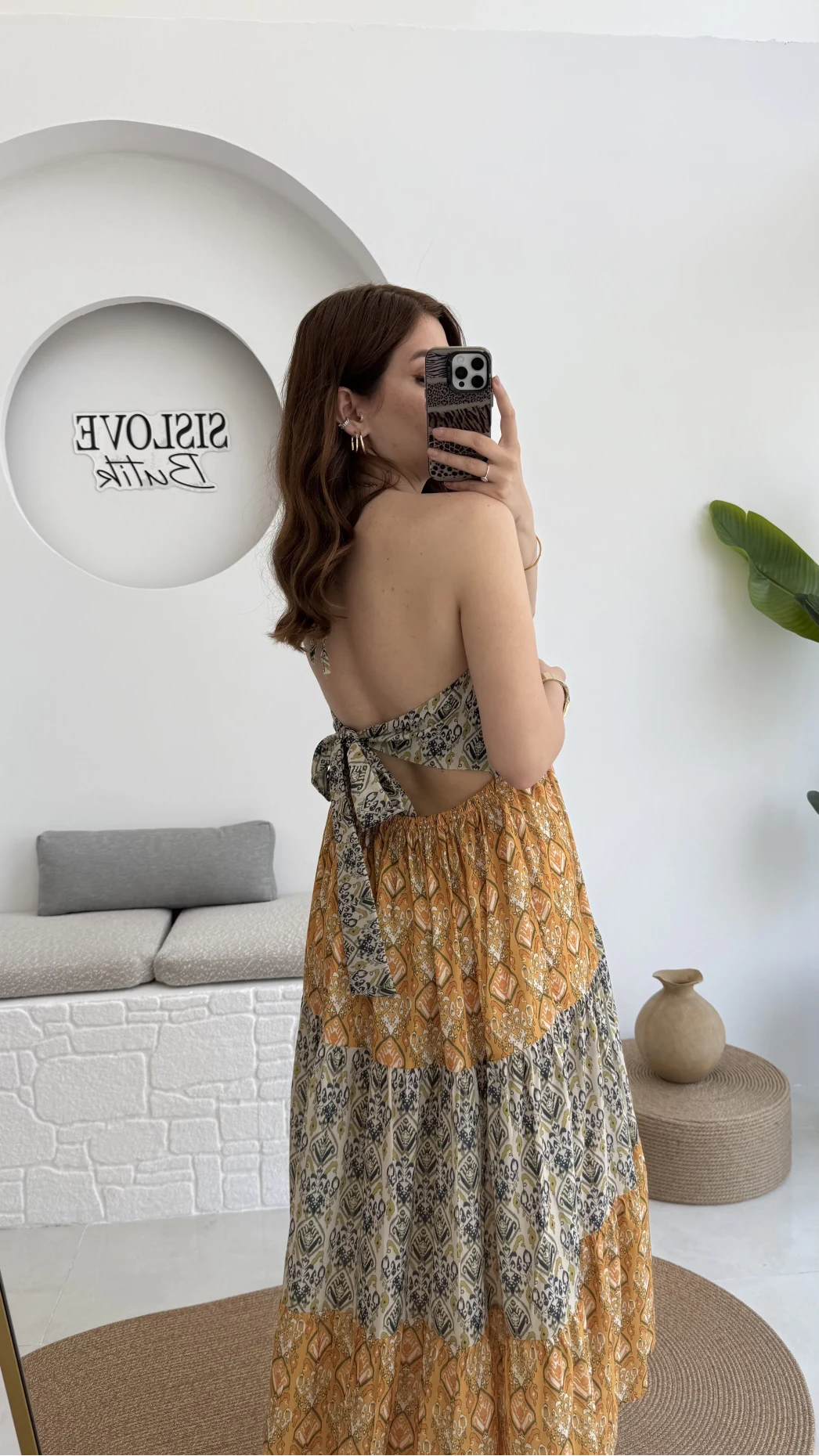 Samba Etnik Desenli Elbise 2620