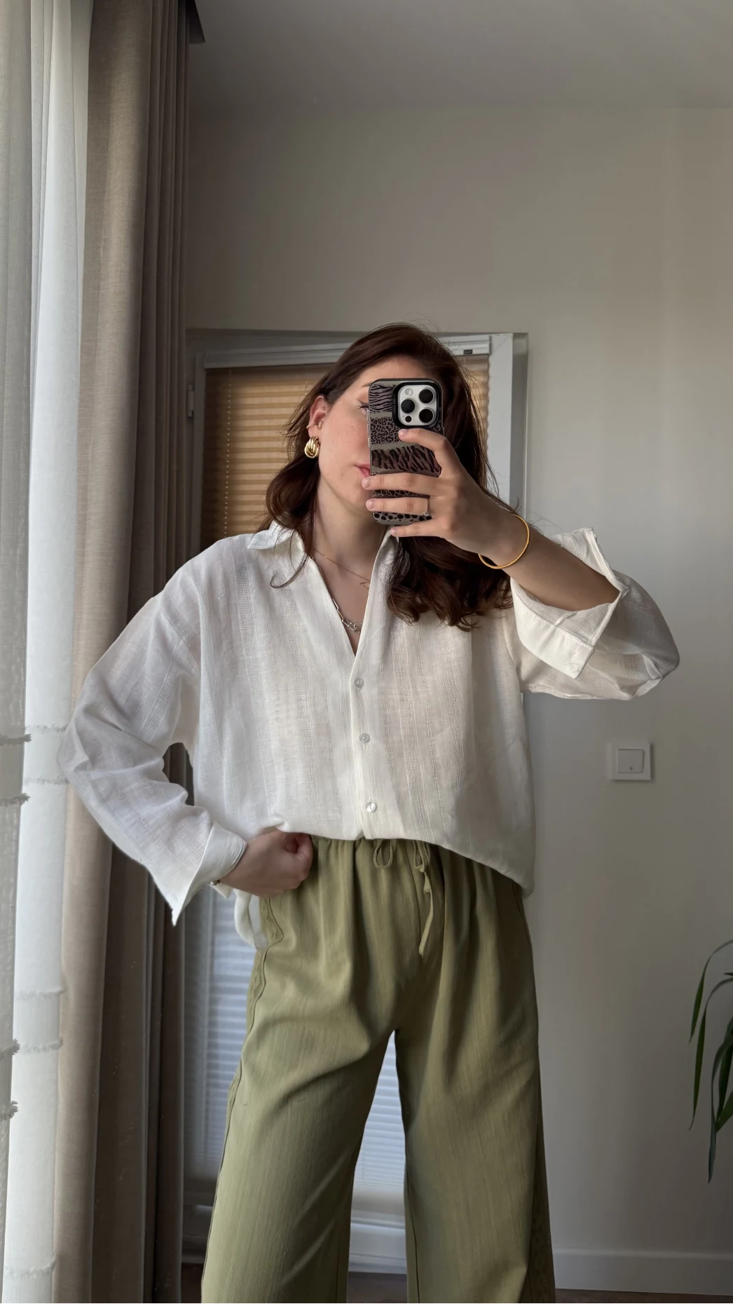 Santoria V Yaka Gömlek Beyaz (4957)