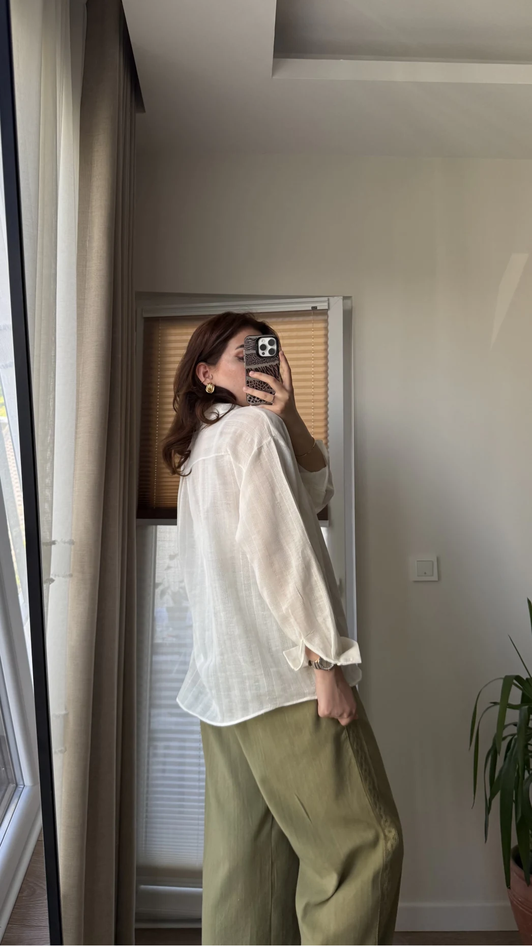 Santoria V Yaka Gömlek Beyaz (4957)