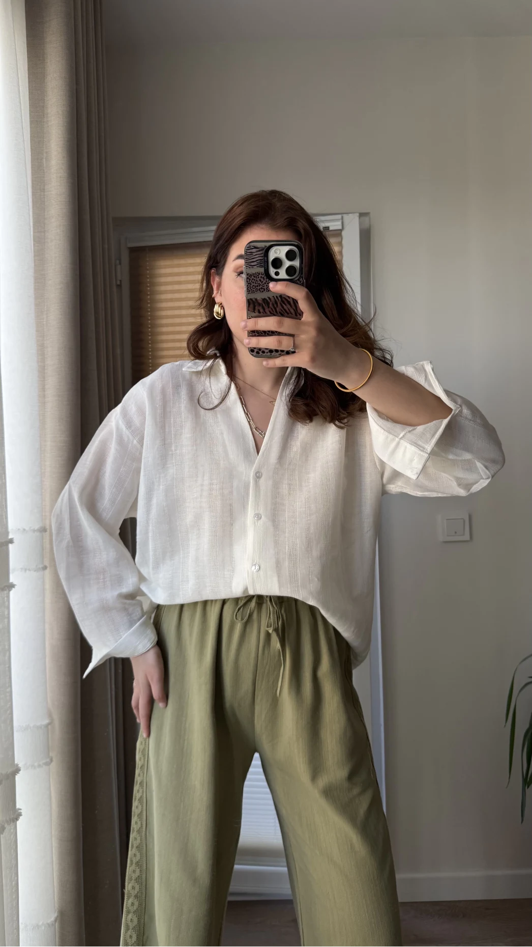 Santoria V Yaka Gömlek Beyaz (4957)