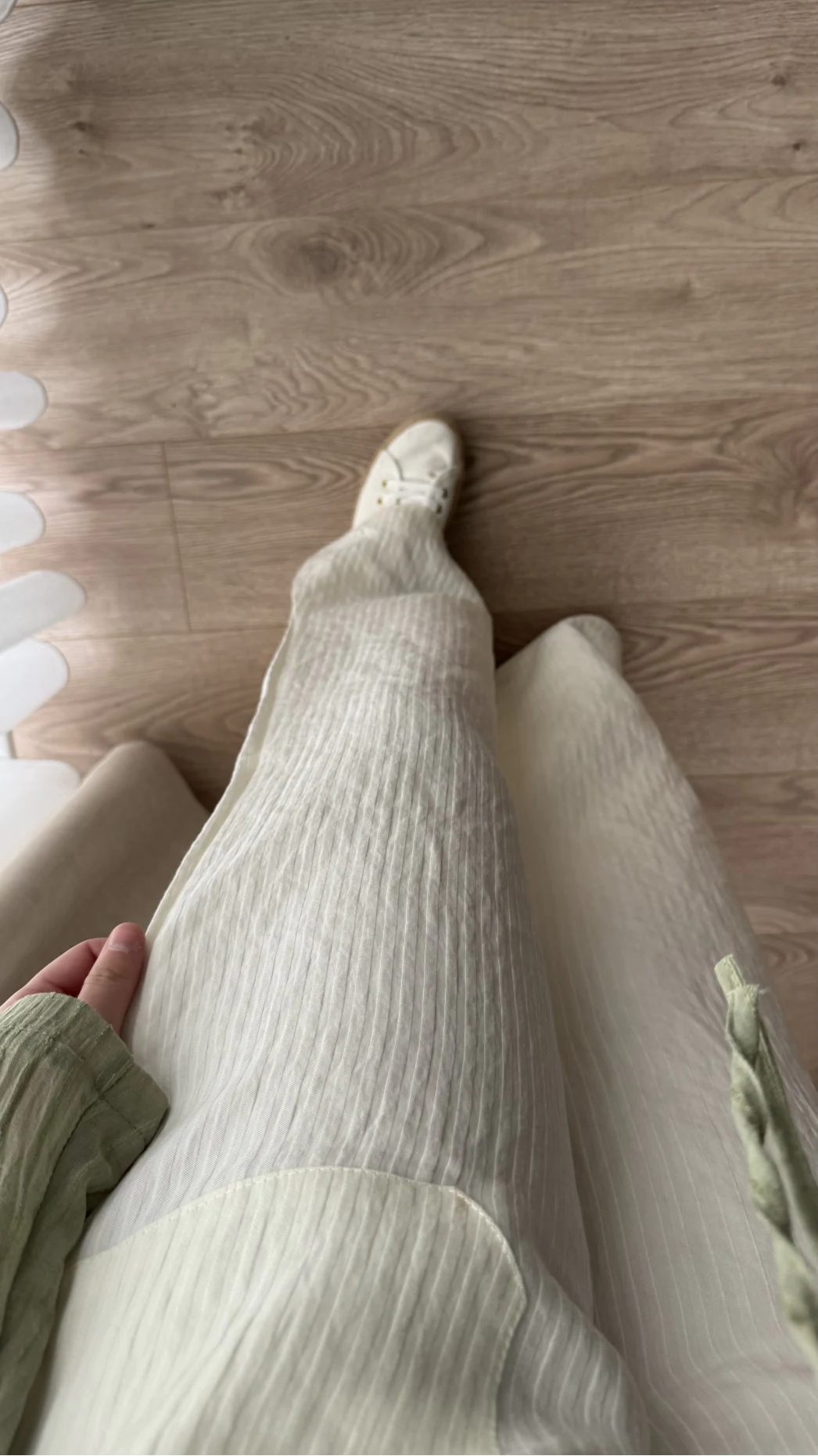 Selana Kırık Beyaz Pantolon