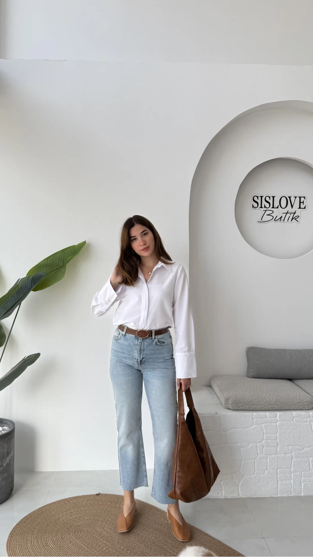 Sierra Mavi Yüksek Bel Wide Leg Jean Pantolon - Kod: 974