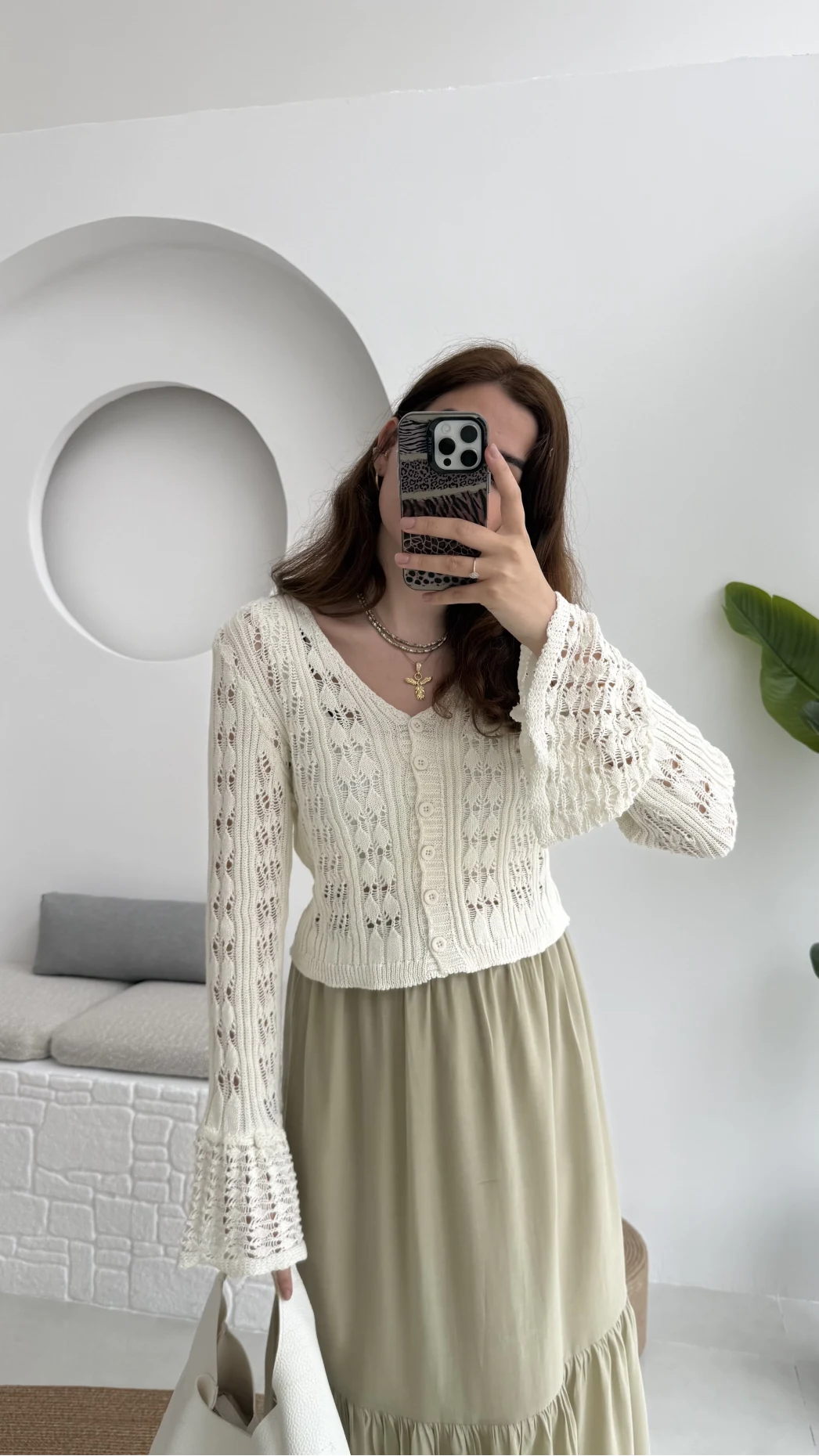 Sister Renkli Hırkalar Kırık Beyaz