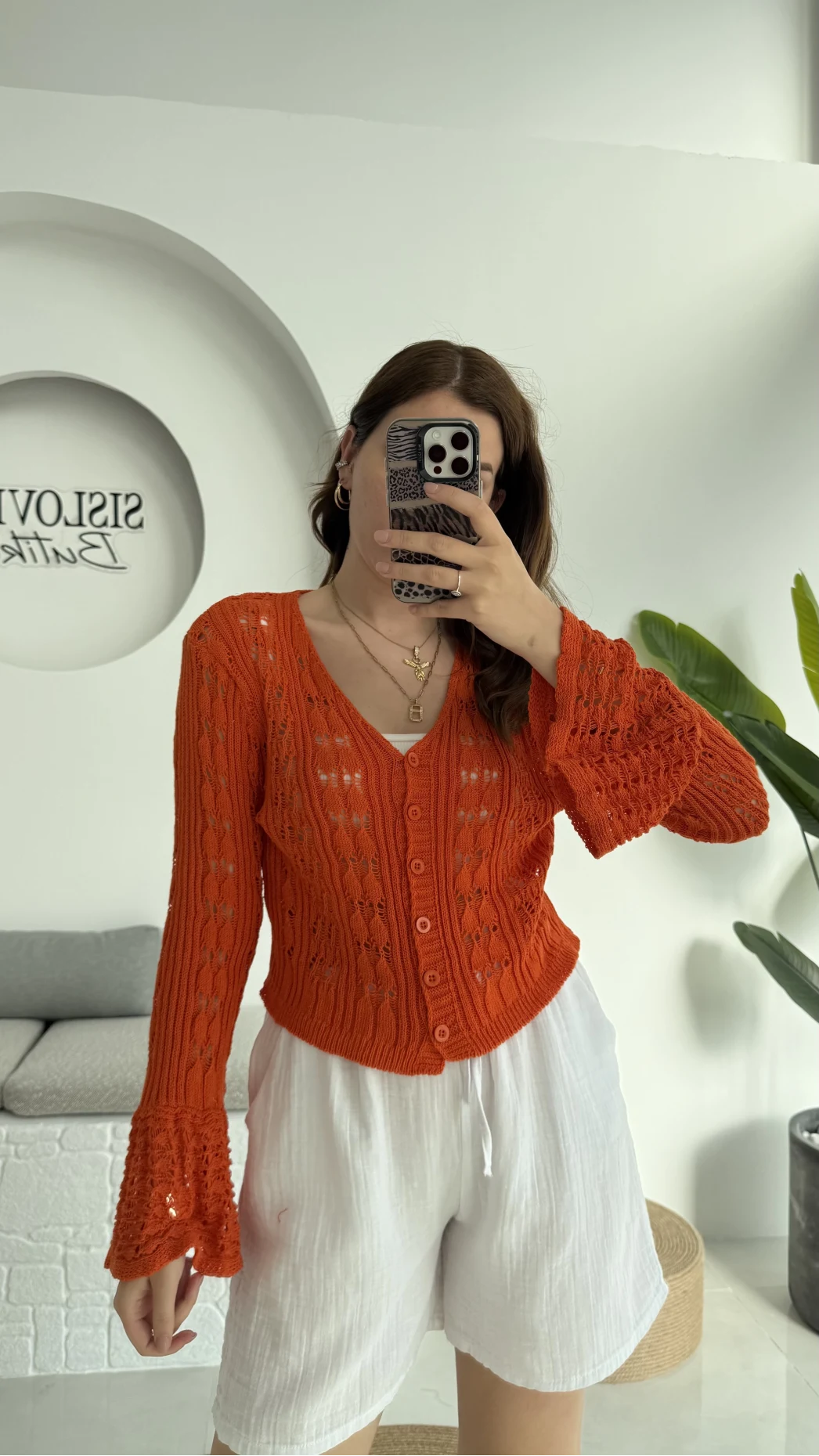 Sister Renkli Hırkalar Turuncu