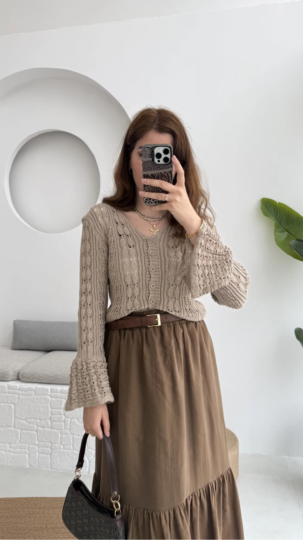 Sister Renkli Hırkalar Vizon