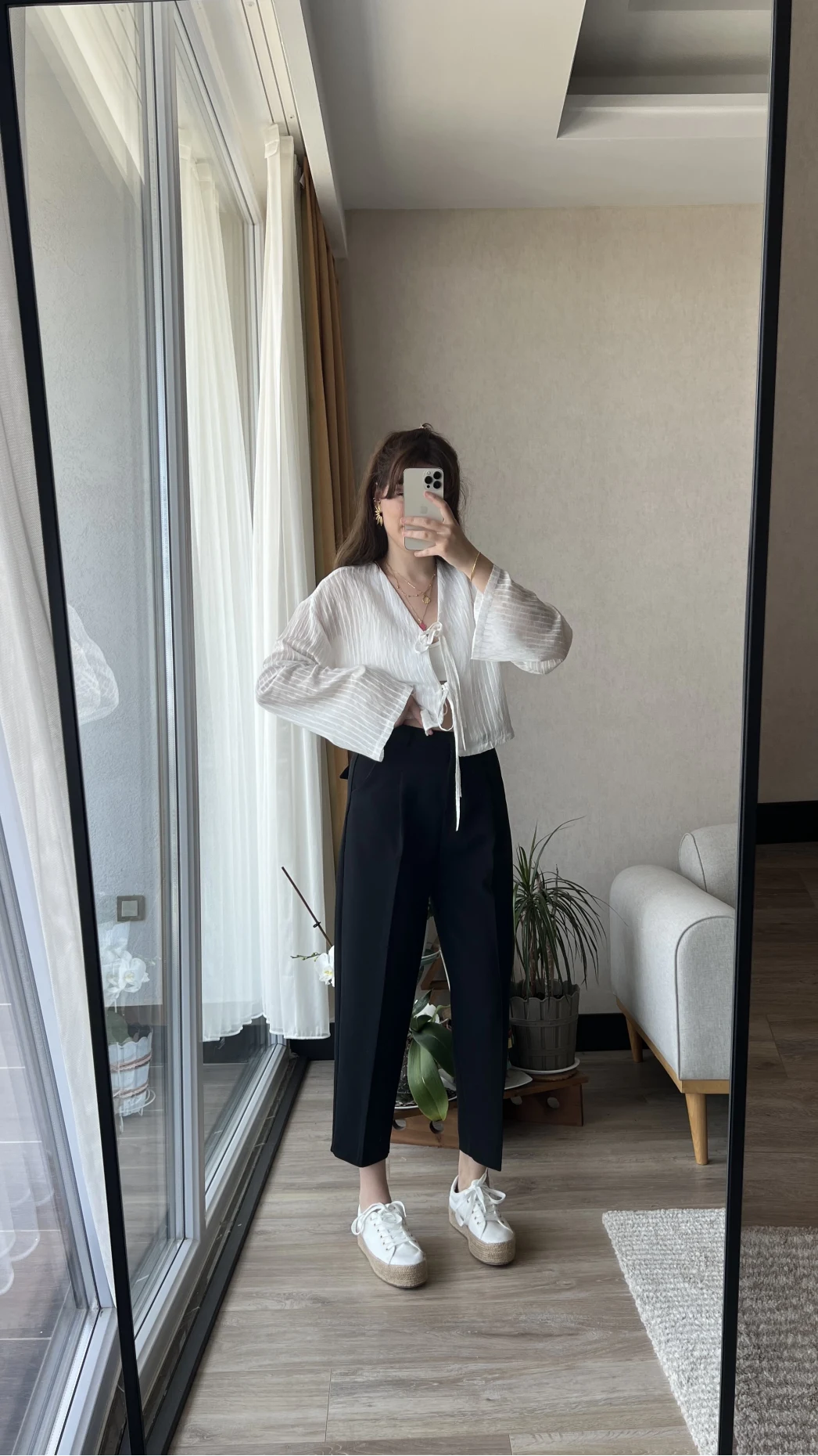 Siyah Kemerli Pantolon