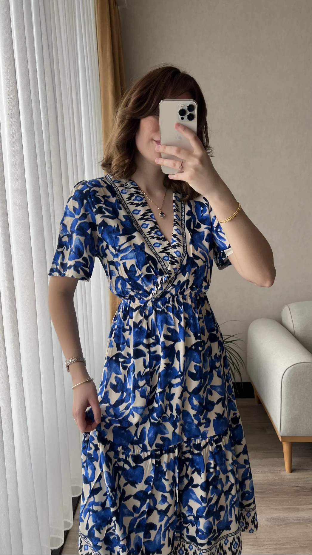 Stew Midi Boy Mavi Elbise