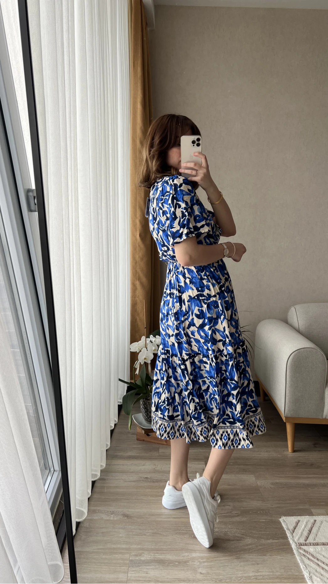 Stew Midi Boy Mavi Elbise