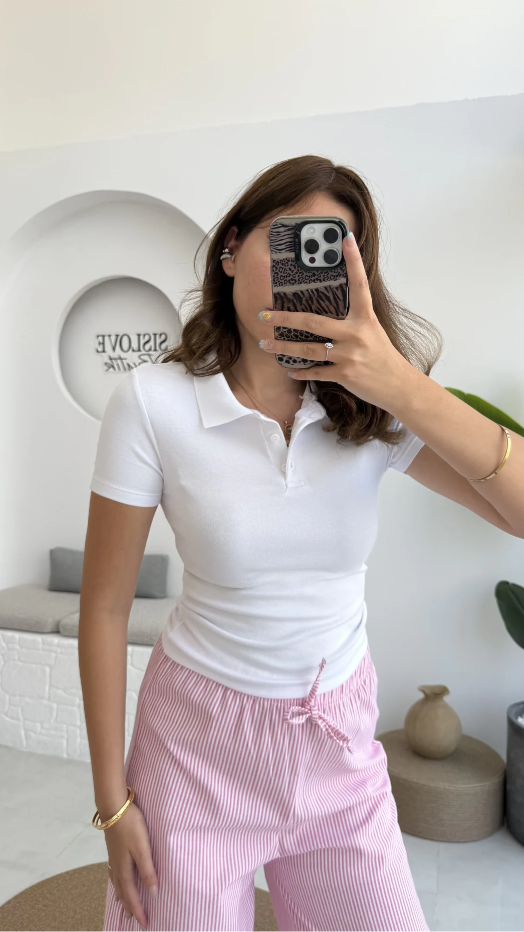 Sugar Polo Yaka Kısa T-shirt - Beyaz